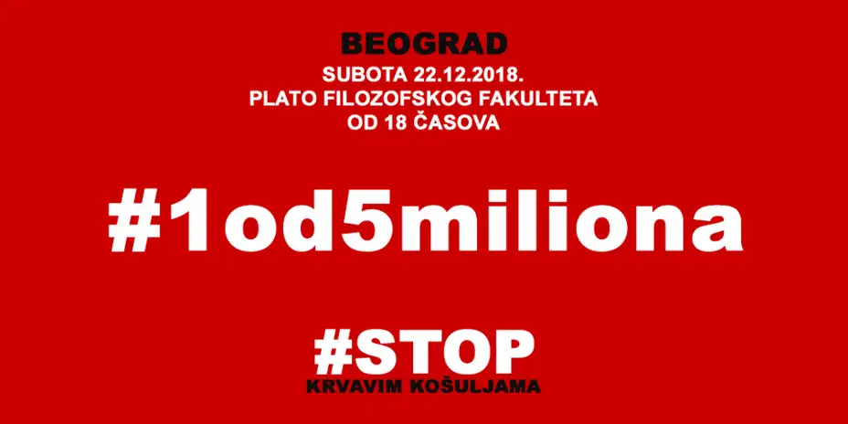 5 minuta na RTS-u za „1 od 5 miliona“