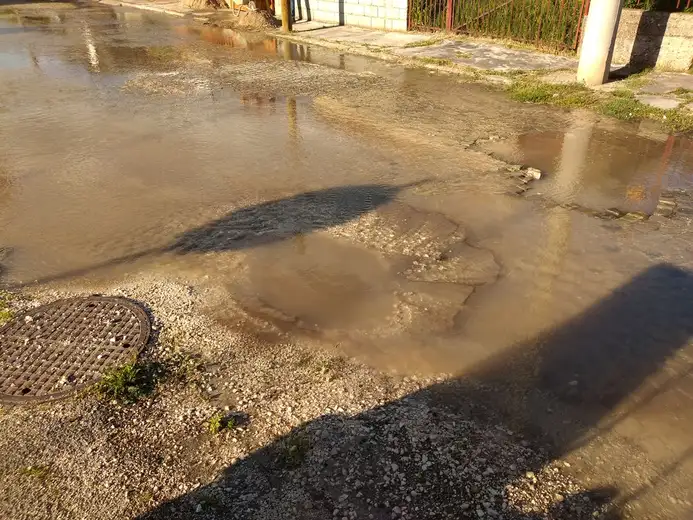 Pukla vodovodna cev u Negotinskoj ulici