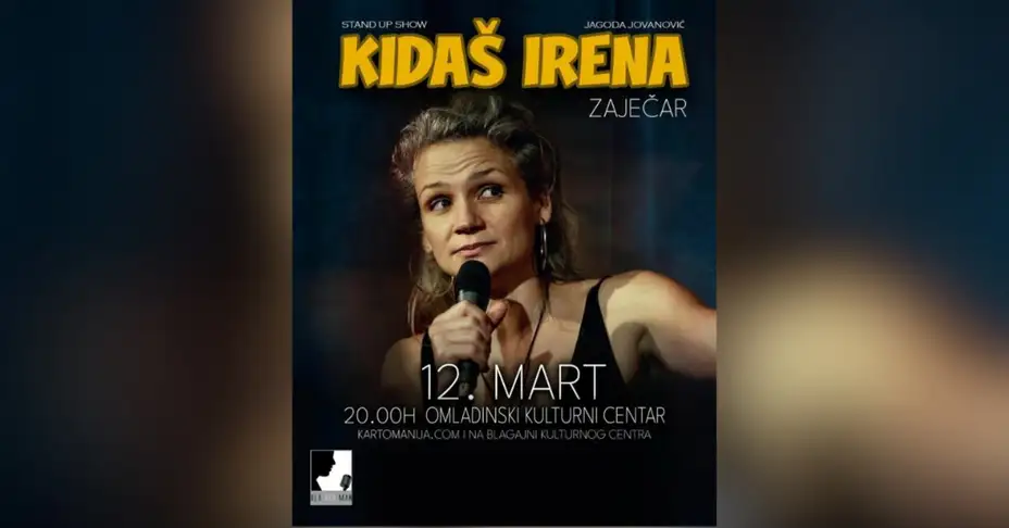 KIDAŠ IRENA – Jagoda Jovanović u Zaječaru!