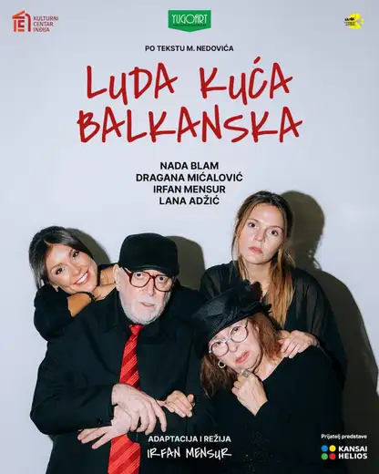 U utorak, 21. aprila na sceni Centra za kulturu u Kotlujevcu komedija „Luda kuća balkanska”