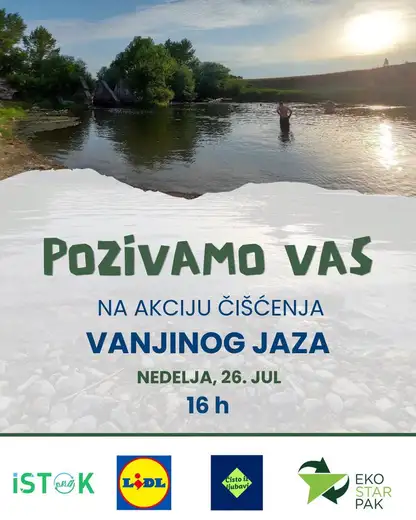 "Eko Istok" poziva građane na čišćenje Vanjinog jaza