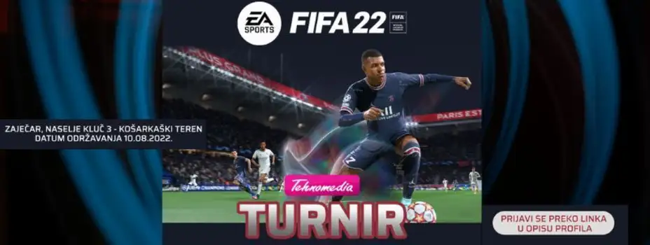 TEHNOMEDIA FIFA 22 TURNIR: Prijave do 7. avgusta