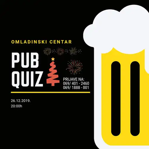 Novogodišnje izdanje Pab kviza u Omladinskom centru