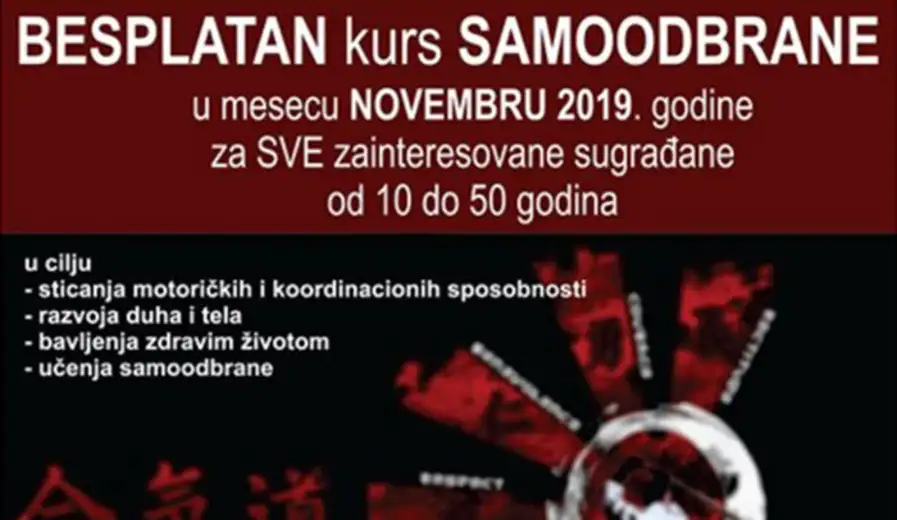Aikido klub Timok: Besplatan kurs samoodbrane u novembru