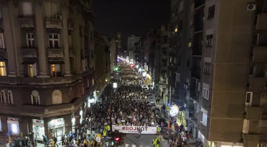 Aleksandar Obradović na protestu Jedan od pet miliona: Neću stati u svojoj borbi