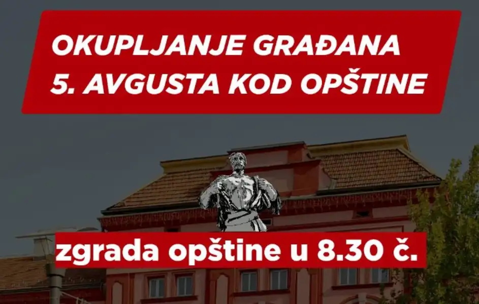 Zaječarci u blokadi pozvali građane da priključe skupu opozicije ispred GU Zaječar u utorak u 8:30 sati