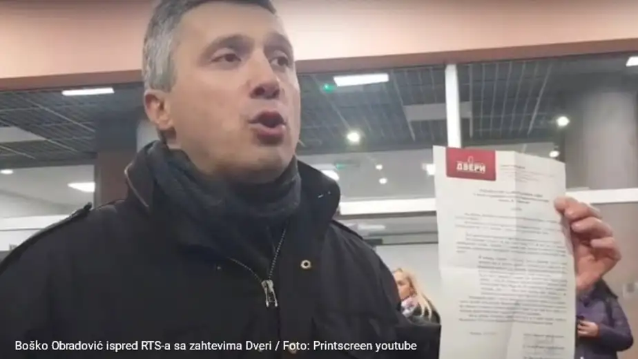 Obradović: Tužilaštvo će odbaciti krivičnu prijavu protiv mene i članova Dveri