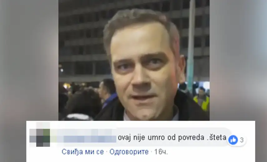 Ničićeve pristalice kreiraju atmosferu linča: "Ovaj nije umro od povreda. Šteta."