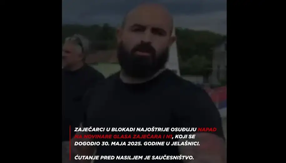 Zaječarci u blokadi najoštrije osuđuju napad na novinare Glasa Zaječara, N1 i BBC