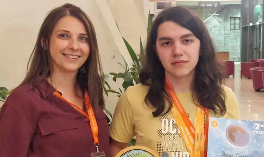 Učenik Gimnazije, Stevan Cvetković, drugi na svetu