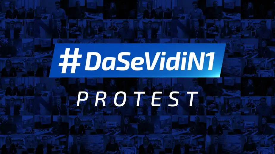 Protest protiv medijskog mraka, #Da se vidi N1