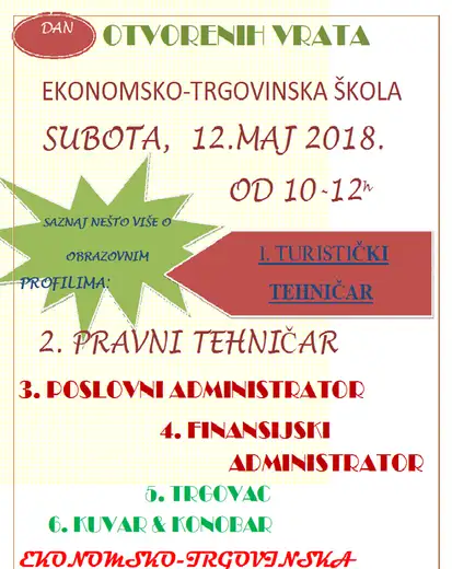 Dan otvorenih vrata u Ekonomskoj školi u Zaječaru!