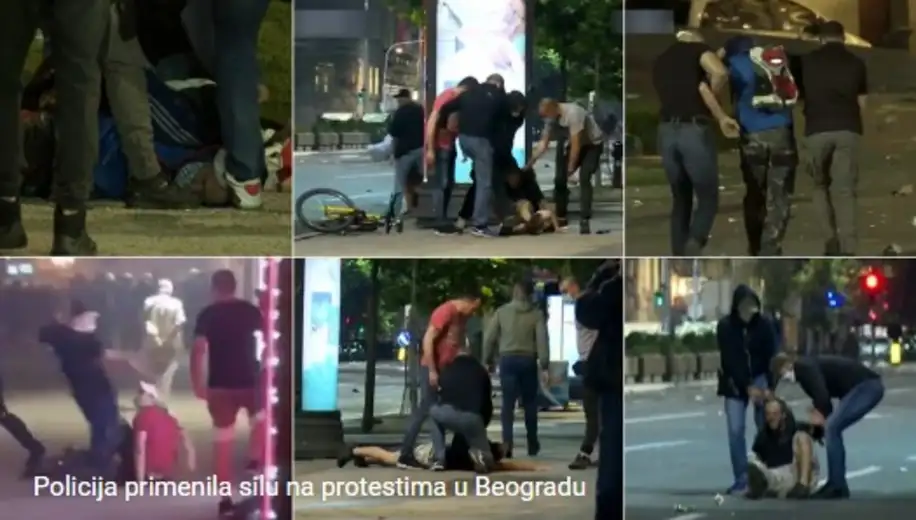 Beogradski centar za ljudska prava: Čovek koga je veliki broj policajaca udarao i gazio ima višestruke povrede