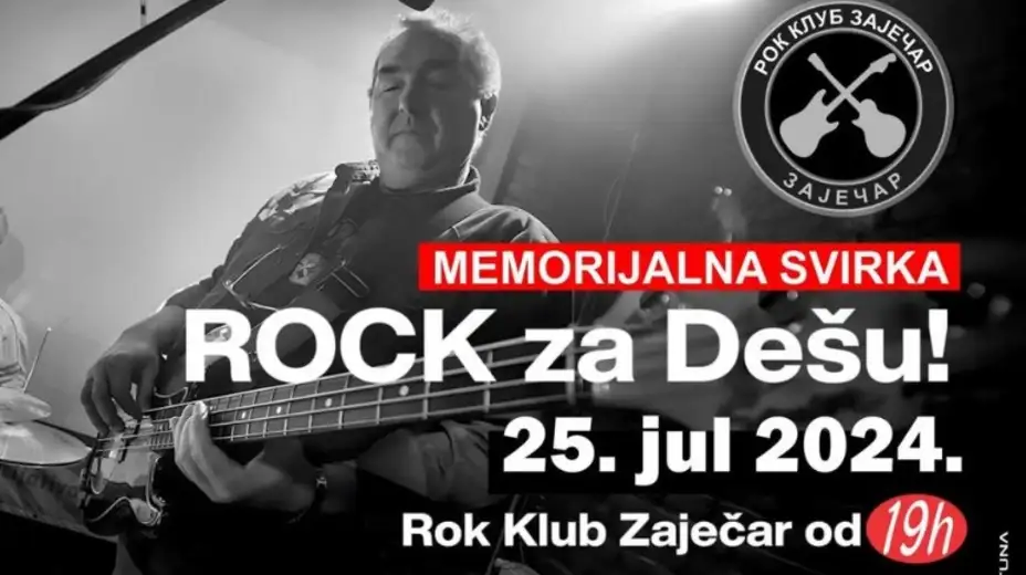 Memorijalna svirka „ROCK za Dešu“ u četvrtak u Rok klubu u Zaječaru
