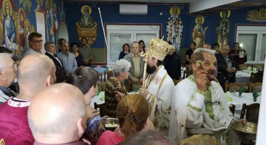 Osvećenje parohijskog doma u Dušanovcu