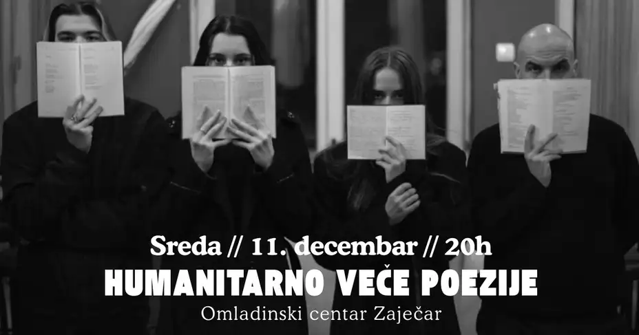 Humanitarno veće poezije u Omladinskom centru za Lanu Kostov - petnaestogodišnju devojčicu koja je doživela tešku saobraćajnu nesreća na Čestobrodici.