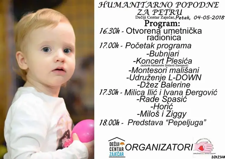 Zaječarci, pomozite: Humanitarno popodne za Petru!