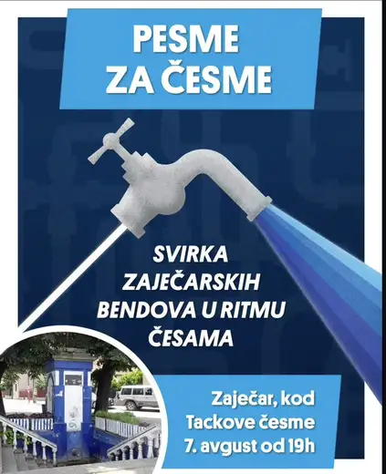 Pesma, druženje i podsećanje na značaj javnih česama u Zaječaru