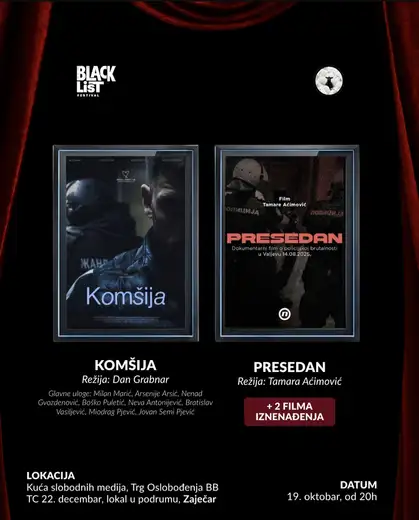 Black List festival u Kući slobodnih medija!