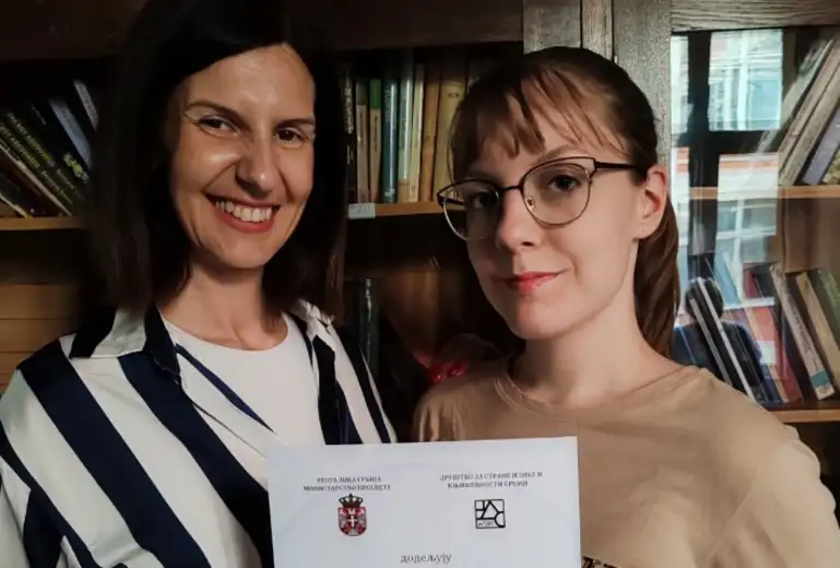 Učenica Gimnazije, Lena Stanojević osvojila 3. mesto na takmičenje u znanju italijanskog jezika