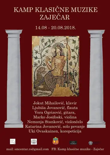 Zaječar od 14. do 20. avgusta domaćin Kampa klasične muzike