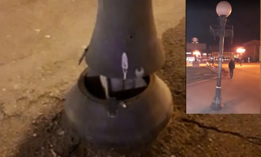 Prijavi problem: Oštećen kandelaber u samom centru grada