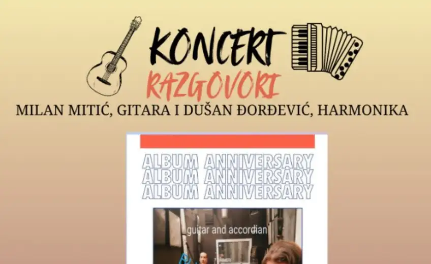Virtuozi na gitari i harmonici, Milan Mitić i Dušan Đorđević u Pozorišnom muzeju u Zaječaru