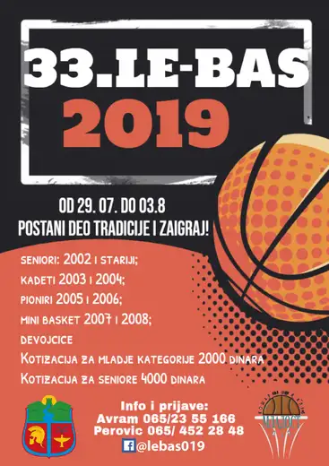 33.LE BAS turnir u košarci