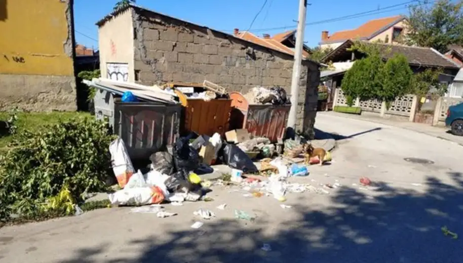 Prepuni kontejneri i razbacano smeće u Kutinskoj ulici