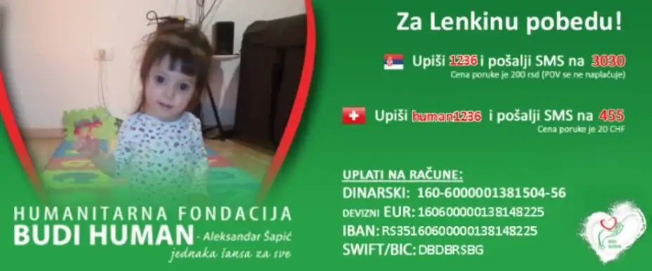 Humanitarna svirka, fotografisanje i plesno veče – za pomoć maloj Lenki