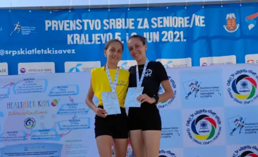 Sesetre Maletić srebrne na Prvenstvu Srbije u atletici