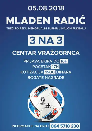 Vražogrnac domaćin III Memorijalnog turnira "Mladen Radić"