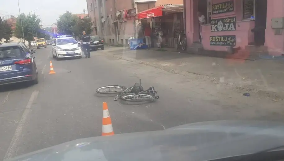Saobraćajna nezgoda u ulici Ljube Nešića: Povređen biciklista