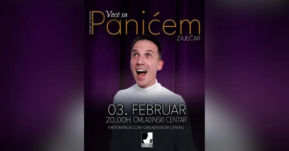 Veče sa Panićem u Omladinskom centru