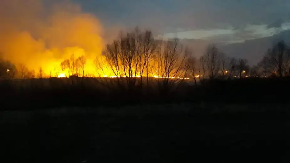 Požar u naselju Podliv duž Crnog Timoka