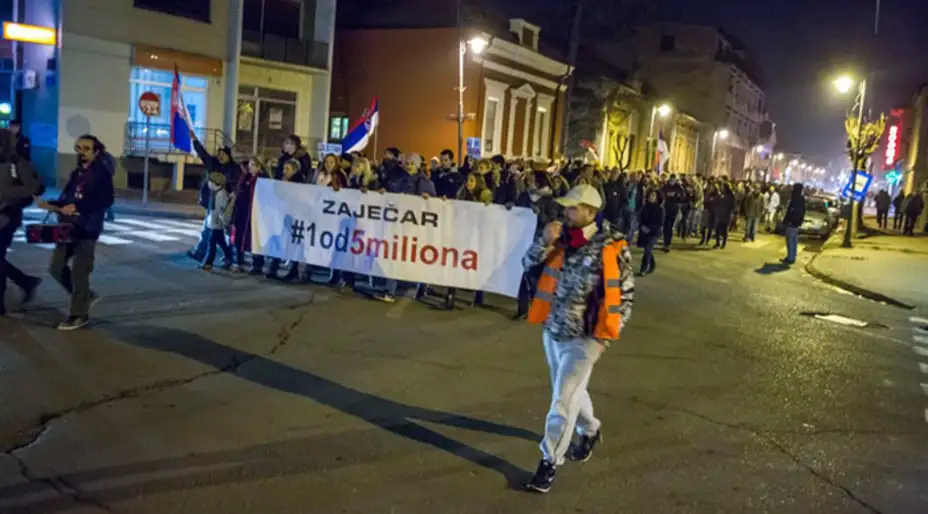 U petka 29. marta 11. protest "1 od 5" miliona u Zaječaru