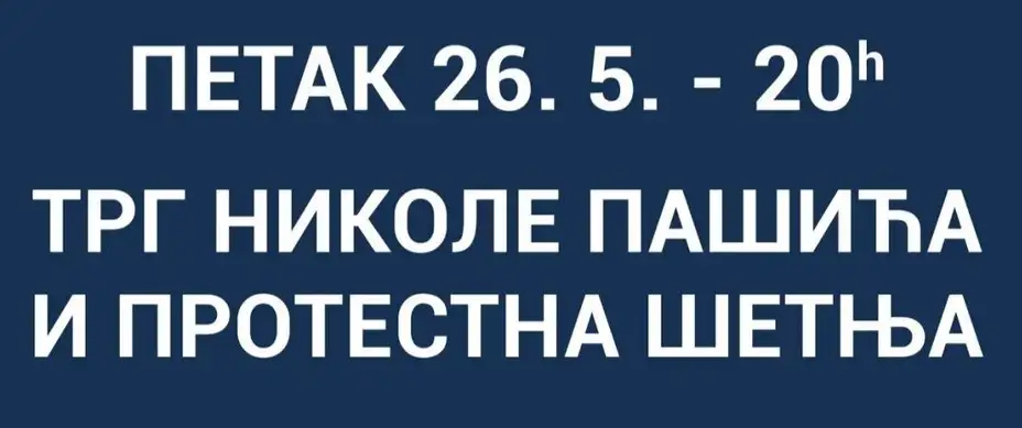 U petak u 20 sati - Trg Nikole Pašića, protestni skup i šetnja: Zahtevamo momentalne ostavke svih gradskih funkcionera!