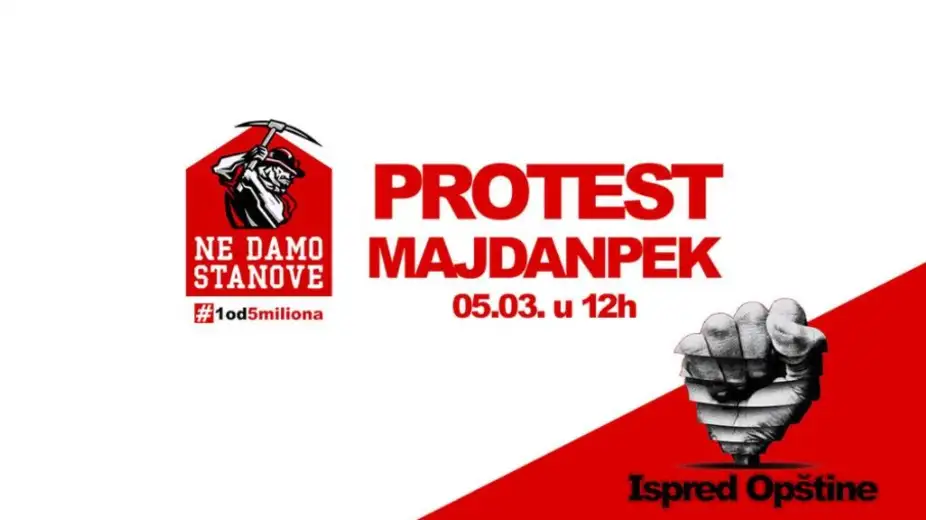 Pokret “1 od 5 miliona” poziva javnost na protest 5. marta u Majdanpeku