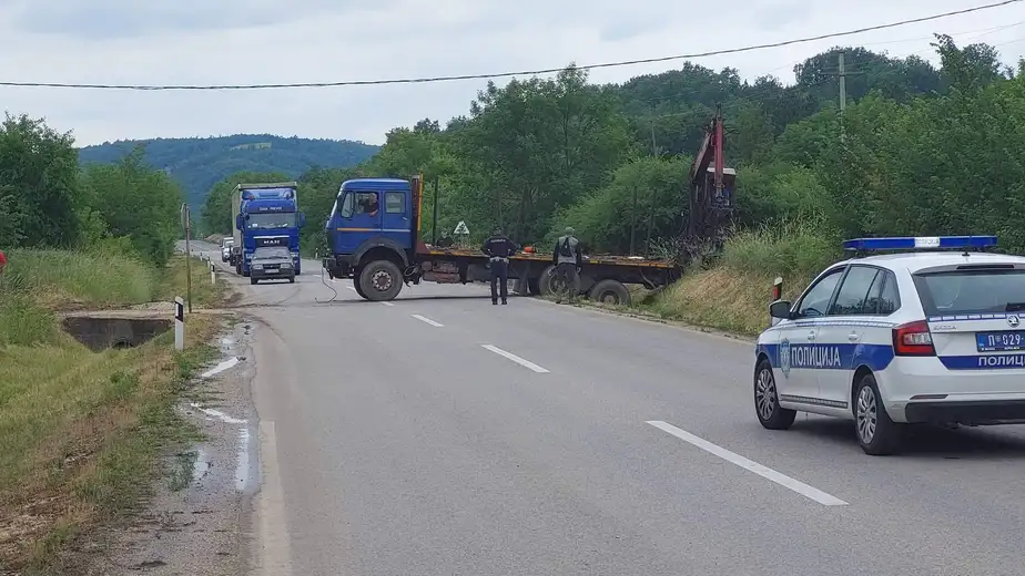 Blokiran put Zaječar - Knjaževac kod Grlišta