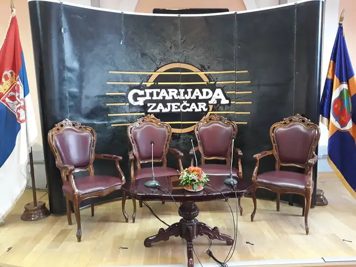 Piter Bif Bajford, frontmen grupe "Saxon", održao je konferenciju za medije povodom večerašnjeg nastupa na "Gitarijadi"