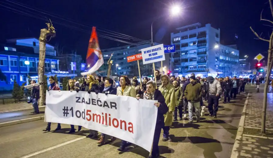 Sedmi građanski protest #1od5miliona u Zaječaru - Govore: Đorđe Vukadinović i prof Dr Tamara Milenković Kerković