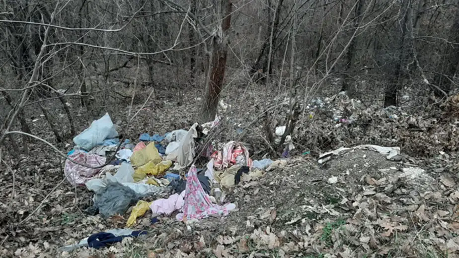 Divlja deponija i pored puta Vražogrnac - Trnavac