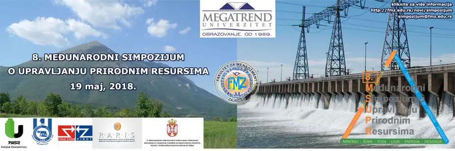 OSMI MEĐUNARODNI SIMPOZIJUM O UPRAVLJANJU PRIRODNIM RESURSIMA