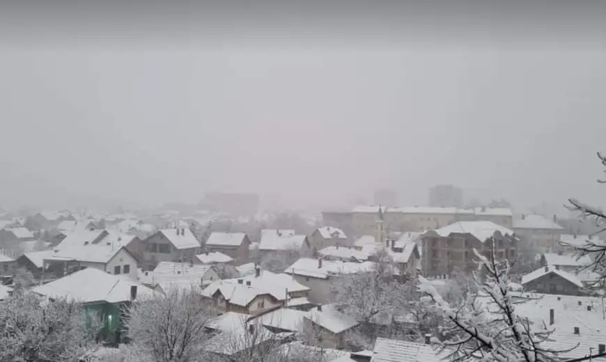 U Zaječaru hladno sa snežnim padavinama