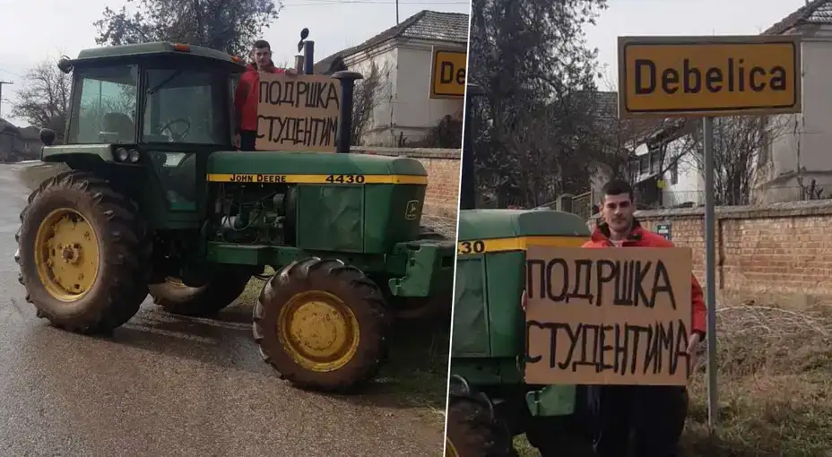 Sin Stanike Gligorijević poslao podršku studentima: Pozdravi iz sela Debelica