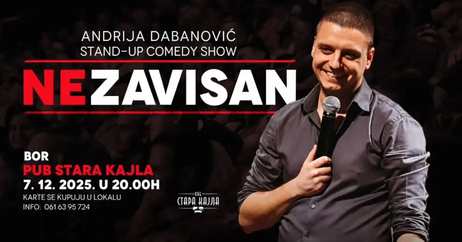 Andrija Dabanović stand-up comedy show: "Nezavisan"