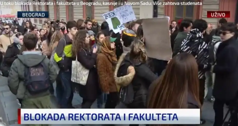 U toku blokade Rektorata i nekoliko fakulteta u Beogradu i Novom Sadu: Više zahteva studenata