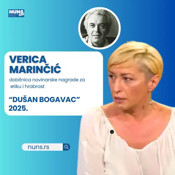 Verici Marinčić pripala novinarska nagrada „Dušan Bogavac“