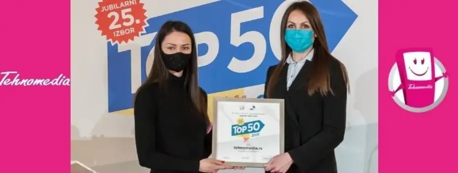 Kompanija Tehnomedia centar d.o.o. dobitnik nagrade "Top 50 onlajn stvari"