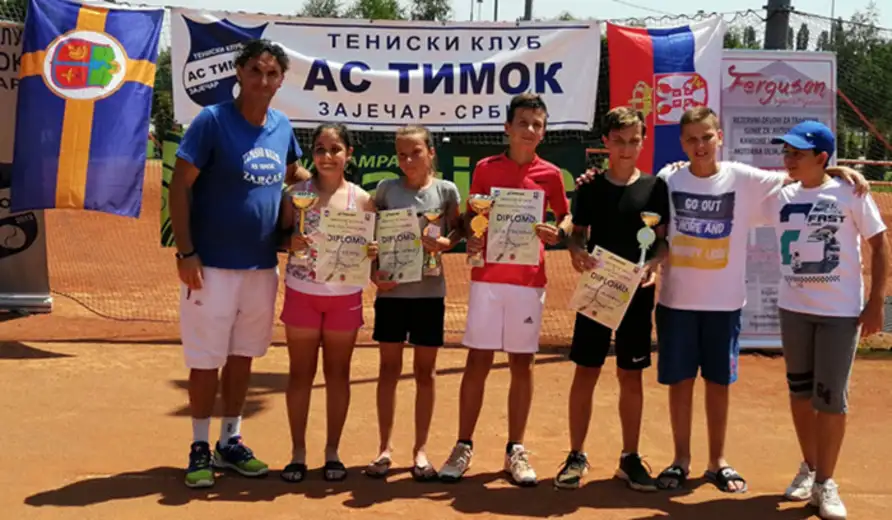 Održan teniski turnir OP Zaječara za takmičare do dvanaest godina